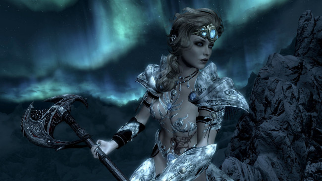 Обои картинки фото 3д графика, фантазия , fantasy, фон, взгляд, девушка