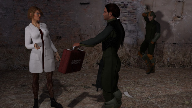 Обои картинки фото 3д графика, люди , people, взгляд, девушка, фон