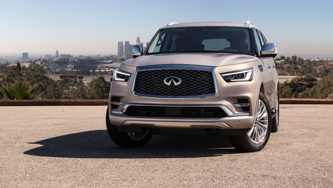 Обои картинки фото infiniti qx80 2018, автомобили, infiniti, qx80, 2018, внедорожник