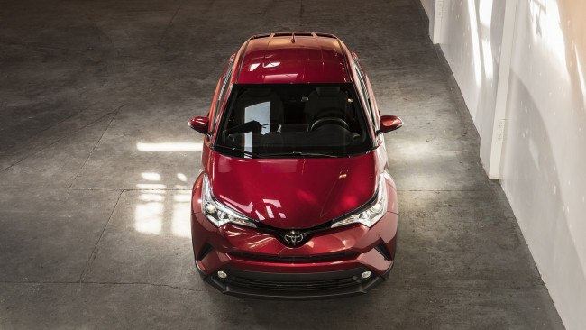 Обои картинки фото toyota c-hr 2018, автомобили, toyota, c-hr, 2018, вишнёвая, бардовая
