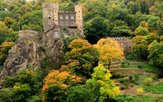 Обои картинки фото marksburg castle, города, замки германии, marksburg, castle