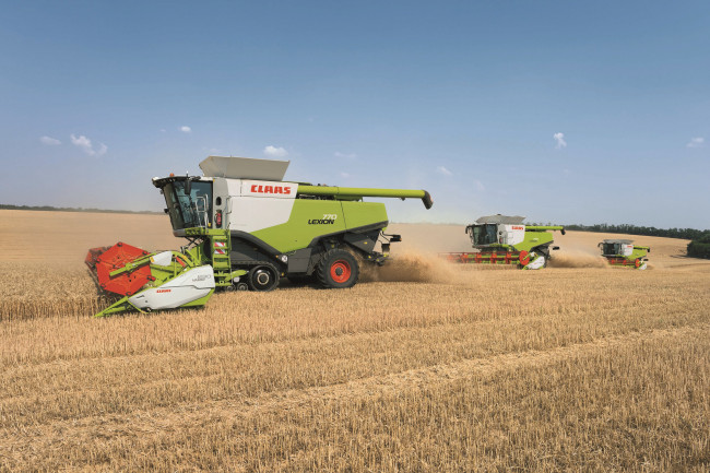 Обои картинки фото техника, комбайны, claas