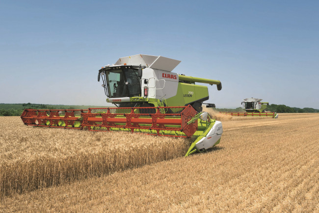 Обои картинки фото техника, комбайны, claas