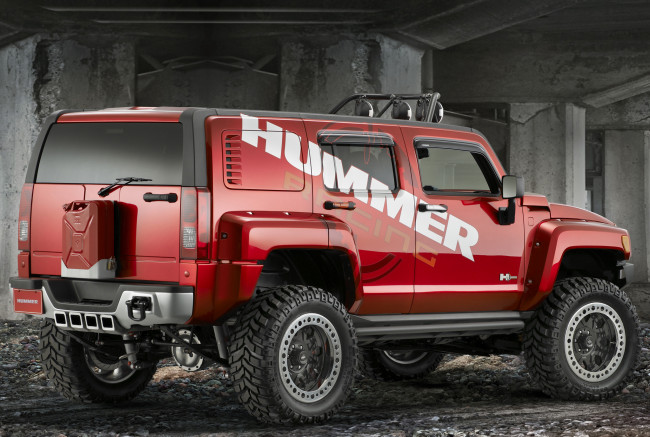 Обои картинки фото hummer h3r off road concept 2007, автомобили, hummer, 2007, h3r, concept, road, off
