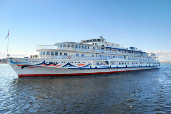 Картинка +некрасов корабли теплоходы некрасов круиз россия река теплоход