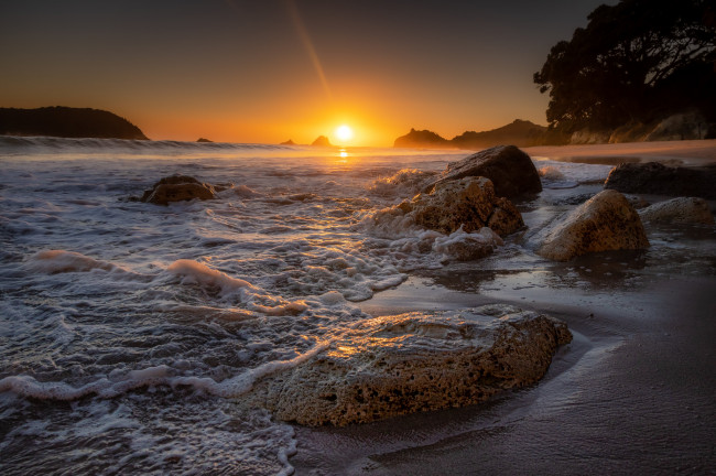 Обои картинки фото природа, восходы, закаты, простор