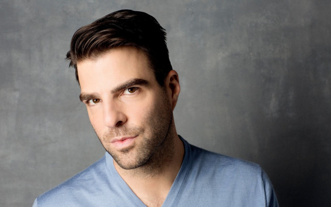 Обои картинки фото мужчины, zachary quinto, щетина