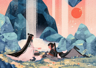 Картинка аниме mo+dao+zu+shi вэй усянь лань ванцзи кролики