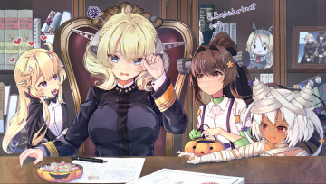 Картинка аниме kantai+collection флотская коллекция