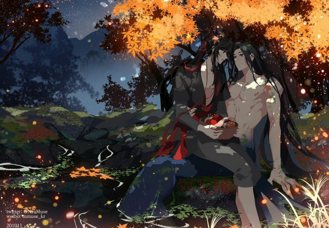 Обои картинки фото аниме, mo dao zu shi, лань, чжань, вей, ин