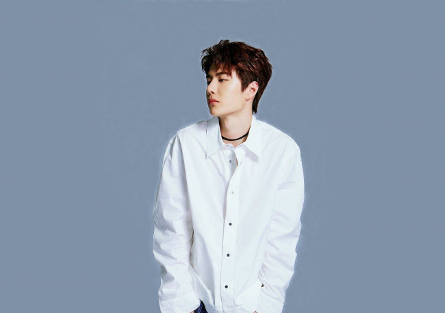 Обои картинки фото мужчины, wang yi bo, артист, рубашка