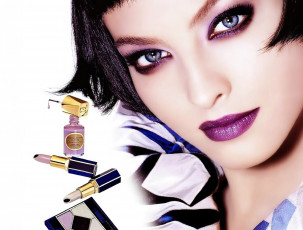 Картинка девушки -+лица +портреты брюнетка лицо косметика помады лак