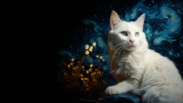 Картинка рисованное животные +коты нейросети графика нейроарт ai art нейронные сети рисунки нейро искусство