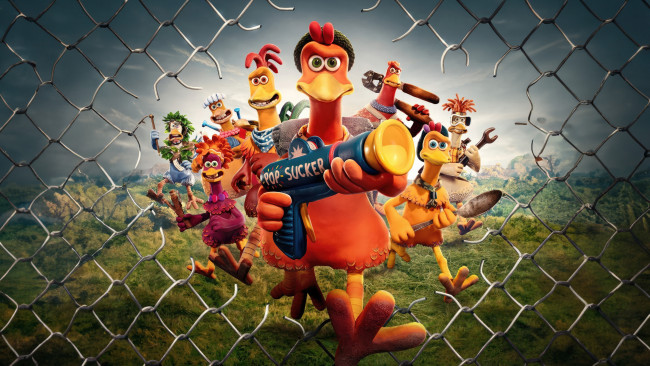 Обои картинки фото chicken run,  dawn of the nugget ,  2023 , мультфильмы,  dawn of the nugget, побег, из, курятника, часть, вторая, мультфильм, постер, персонаж