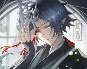 обоя аниме, arknights, парень