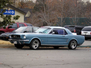 Картинка ford mustang 1966 автомобили выставки уличные фото