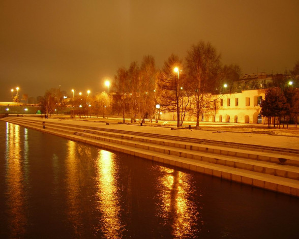 Обои картинки фото города, огни, ночного