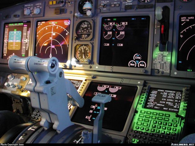 Обои картинки фото авиация, кабина, пилотов