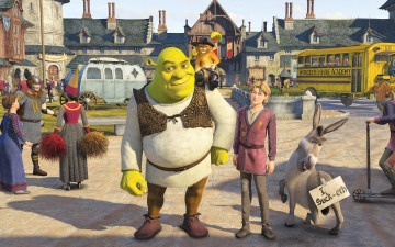 обоя мультфильмы, shrek, the, third