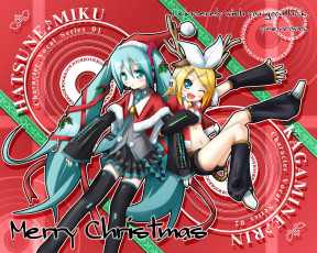 Картинка vocaloid аниме merry chrismas winter