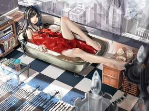 Картинка аниме weapon blood technology