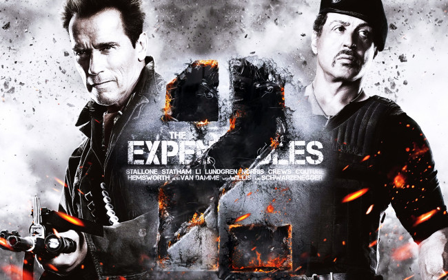 Обои картинки фото the, expendables, кино, фильмы, неудержимые, сталоне, шварценеггер