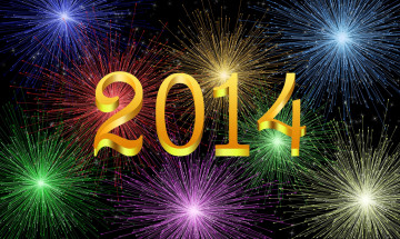 Картинка праздничные 3д+графика+ новый+год цифры