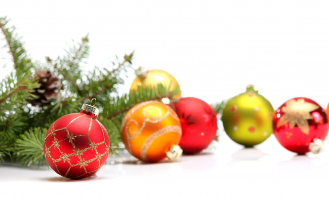 Обои картинки фото праздничные, шарики, боке