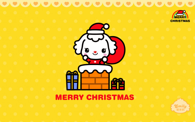 Обои картинки фото праздничные, векторная графика , новый год, мальчик