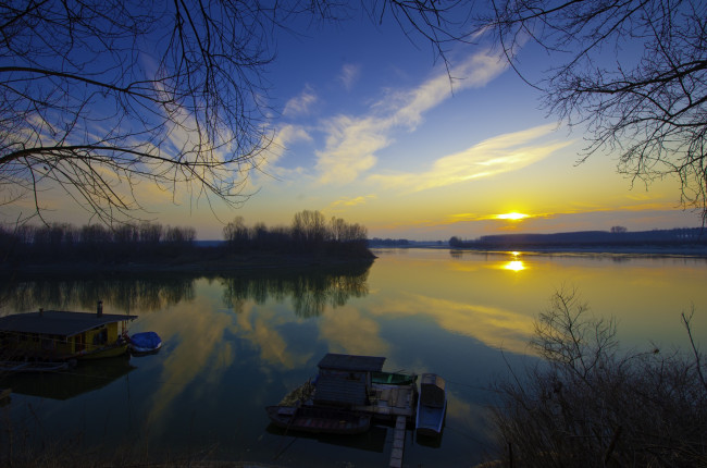 Обои картинки фото природа, восходы, закаты, закат