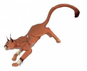 обоя рисованное, животные,  пумы, фон, пума