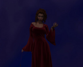 Картинка 3д+графика люди+ people девушка взгляд фон