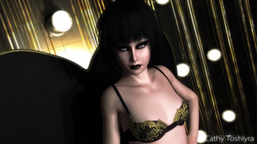 Картинка 3д+графика люди+ people девушка взгляд фон