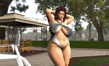 Картинка 3д+графика люди+ people фон взгляд девушка