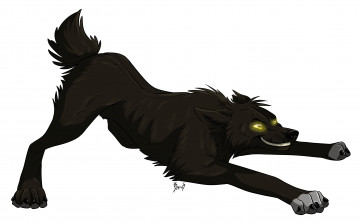 Картинка рисованное животные +собаки собака фон