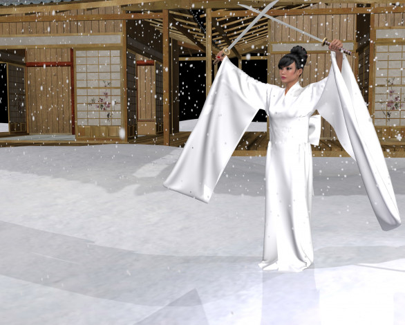 Обои картинки фото 3д графика, люди , people, девушка, взгляд, фон, оружие