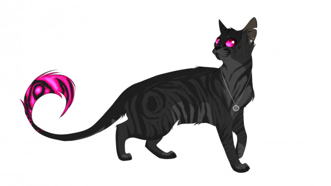 Обои картинки фото рисованное, животные,  сказочные,  мифические, фон, кот