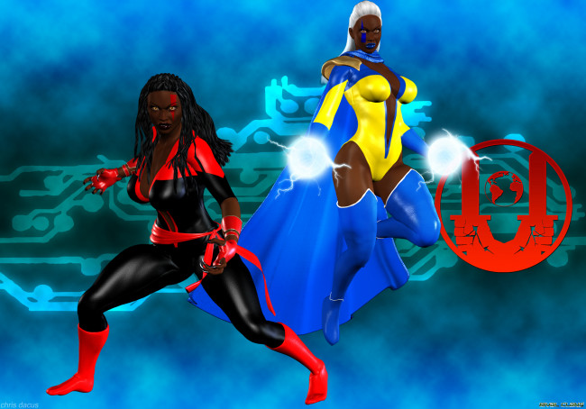 Обои картинки фото 3д графика, фантазия , fantasy, фон, взгляд, девушки