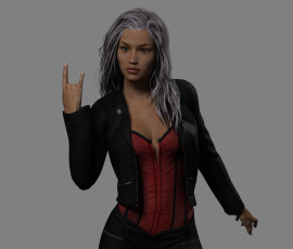 Картинка 3д+графика люди+ people фон взгляд девушка