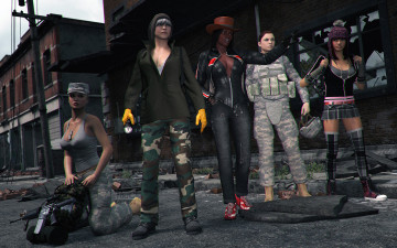 Картинка 3д+графика фантазия+ fantasy фон взгляд девушки команда оружие