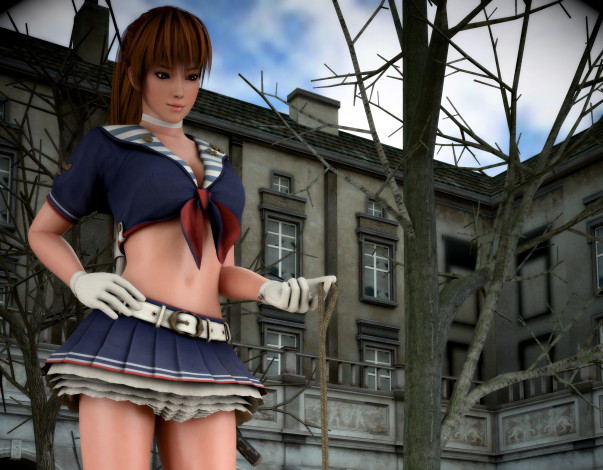 Обои картинки фото 3д графика, аниме , anime, фон, взгляд, девушка