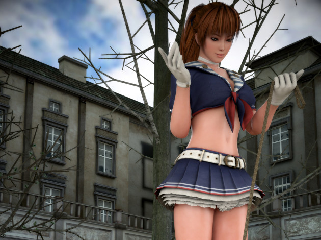 Обои картинки фото 3д графика, аниме , anime, фон, взгляд, девушка