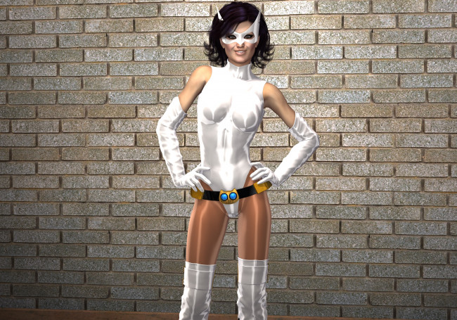 Обои картинки фото 3д графика, люди , people, фон, маска, девушка, взгляд