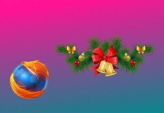 обоя компьютеры, mozilla firefox, фон, логотип