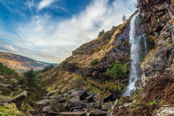 Картинка природа водопады простор