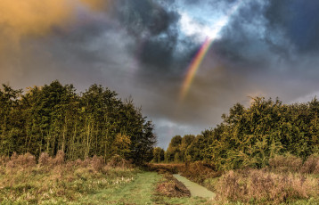 Картинка природа радуга простор