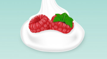 Картинка векторная+графика еда+ food малинка фон ягода молоко