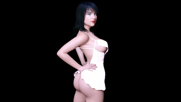 Картинка 3д+графика люди+ people фон взгляд девушка