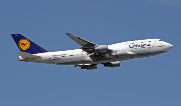 Картинка boeing+747-430 авиация пассажирские+самолёты авиалайнер