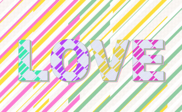 Картинка праздничные день+святого+валентина +сердечки +любовь фон узор надпись цвета